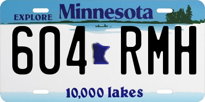 MN license plate 604RMH