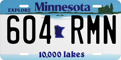 MN license plate 604RMN