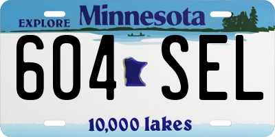 MN license plate 604SEL