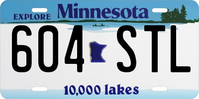 MN license plate 604STL