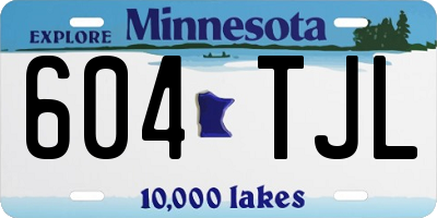 MN license plate 604TJL