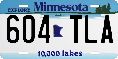 MN license plate 604TLA