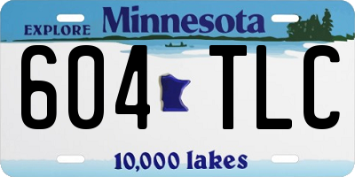 MN license plate 604TLC