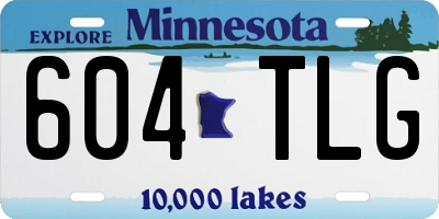MN license plate 604TLG