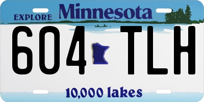 MN license plate 604TLH