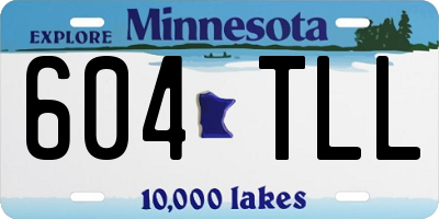 MN license plate 604TLL