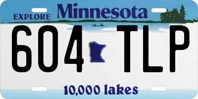 MN license plate 604TLP
