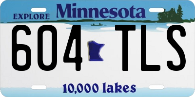 MN license plate 604TLS