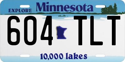 MN license plate 604TLT