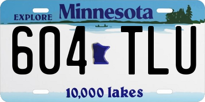 MN license plate 604TLU