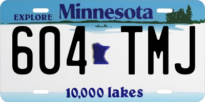 MN license plate 604TMJ