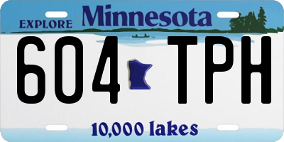 MN license plate 604TPH