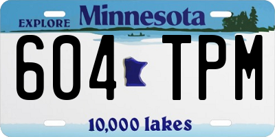 MN license plate 604TPM