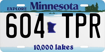 MN license plate 604TPR