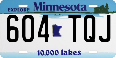 MN license plate 604TQJ