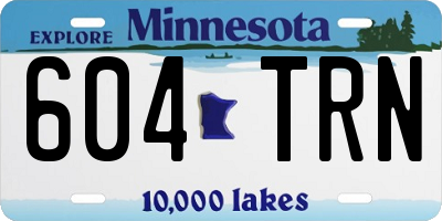 MN license plate 604TRN