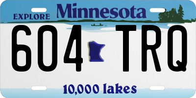 MN license plate 604TRQ