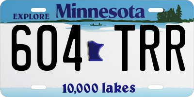 MN license plate 604TRR
