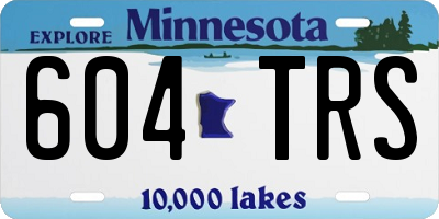 MN license plate 604TRS