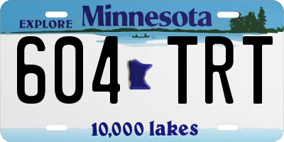 MN license plate 604TRT