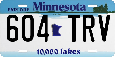 MN license plate 604TRV