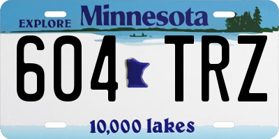 MN license plate 604TRZ