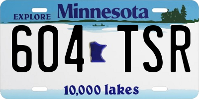 MN license plate 604TSR