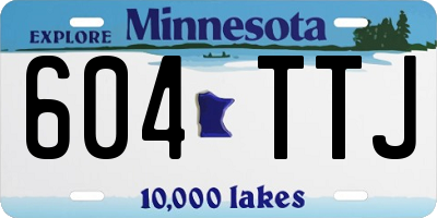 MN license plate 604TTJ
