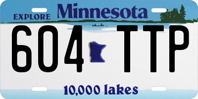 MN license plate 604TTP