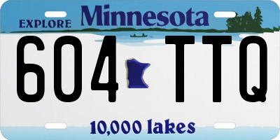 MN license plate 604TTQ