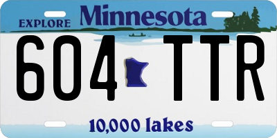 MN license plate 604TTR