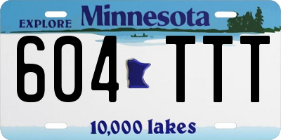 MN license plate 604TTT