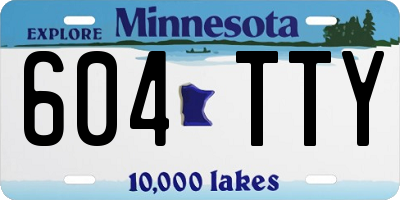 MN license plate 604TTY