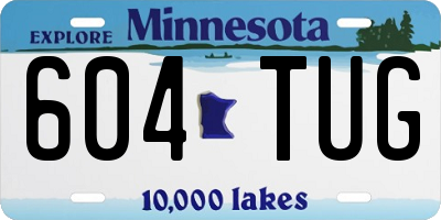 MN license plate 604TUG