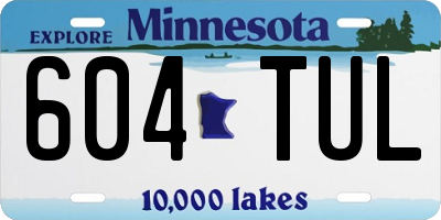 MN license plate 604TUL