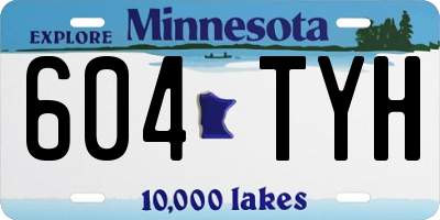 MN license plate 604TYH