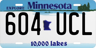 MN license plate 604UCL