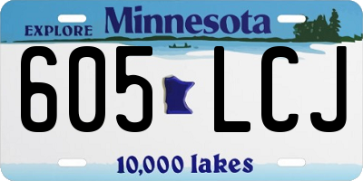 MN license plate 605LCJ