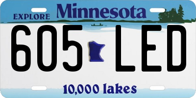 MN license plate 605LED