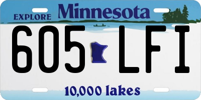 MN license plate 605LFI