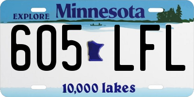 MN license plate 605LFL