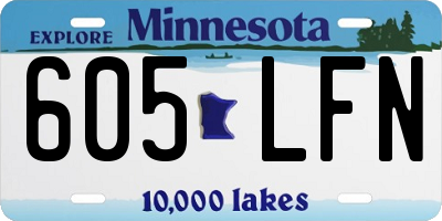MN license plate 605LFN