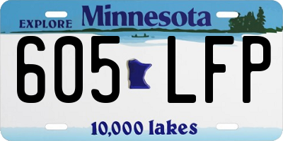 MN license plate 605LFP