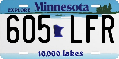 MN license plate 605LFR