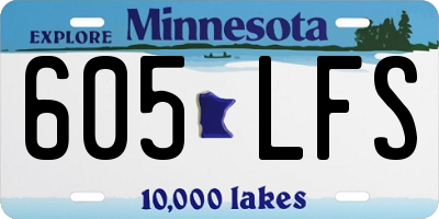 MN license plate 605LFS