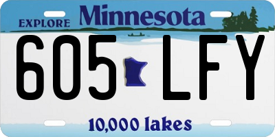 MN license plate 605LFY