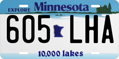 MN license plate 605LHA