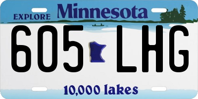 MN license plate 605LHG