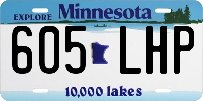 MN license plate 605LHP