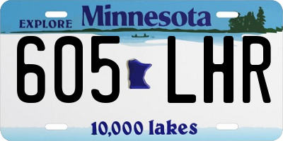 MN license plate 605LHR